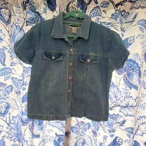 Vintage Next issue - Denim button down jean shirt.